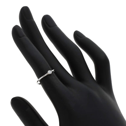 TIFFANY&Co. Wave 1P Diamond Ring Platinum PT950 Ladies [Used]