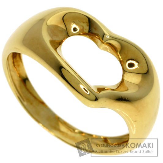 TIFFANY&Co. Open heart Ring K18 Yellow Gold Ladies [Used]