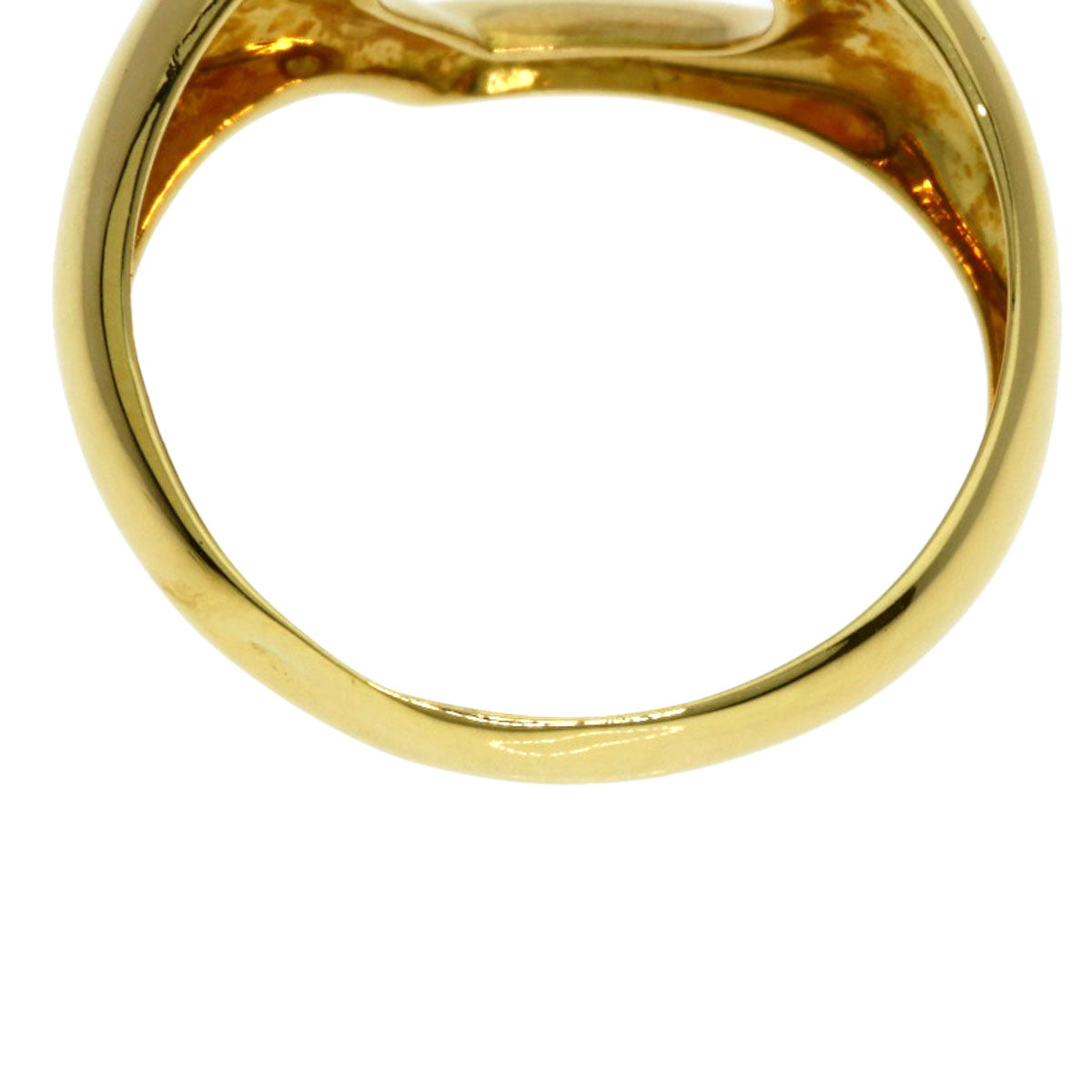 TIFFANY&Co. Open heart Ring K18 Yellow Gold Ladies [Used]