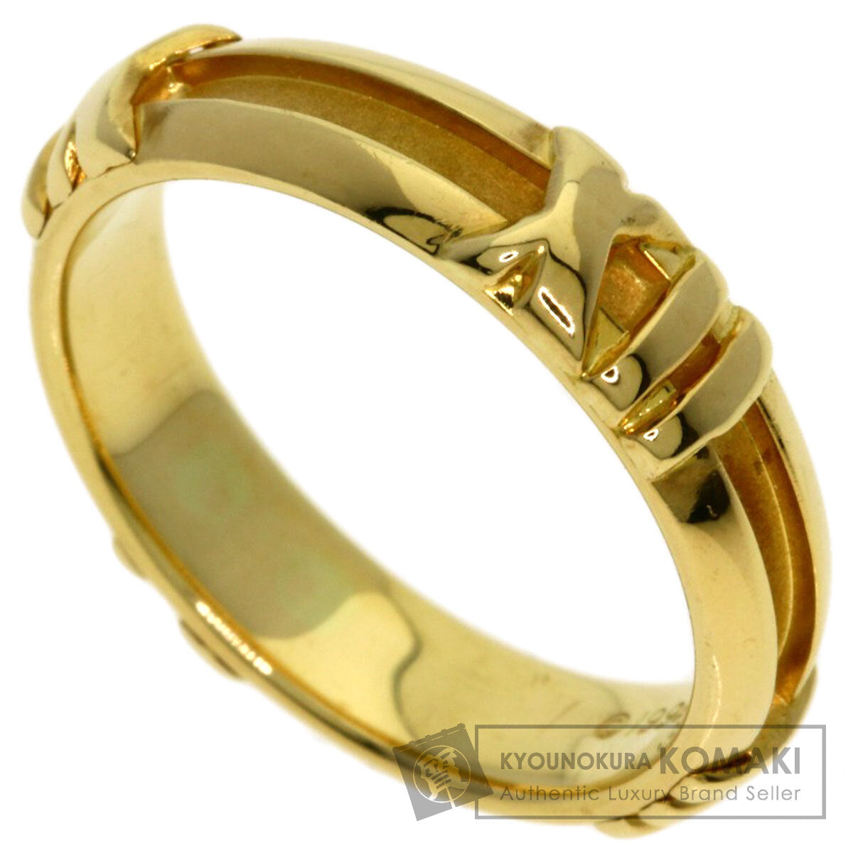TIFFANY&Co. Atlas Ring K18 Yellow Gold Ladies [Used]