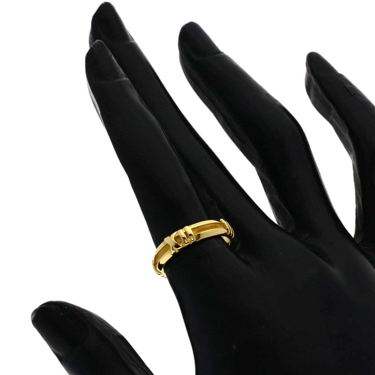 TIFFANY&Co. Atlas Ring K18 Yellow Gold Ladies [Used]