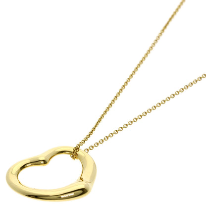 TIFFANY&Co. Open heart Necklace K18 Yellow Gold Ladies [Used]