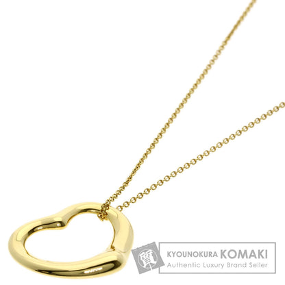 TIFFANY&Co. Open heart Necklace K18 Yellow Gold Ladies [Used]