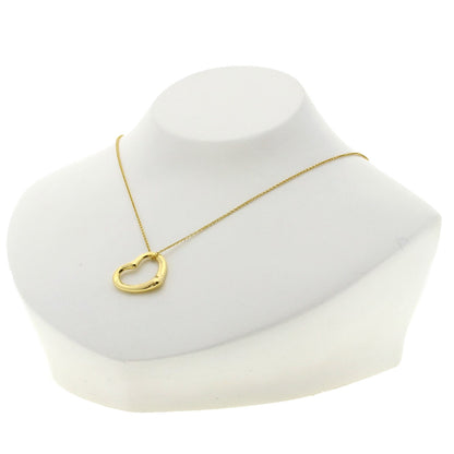 TIFFANY&Co. Open heart Necklace K18 Yellow Gold Ladies [Used]