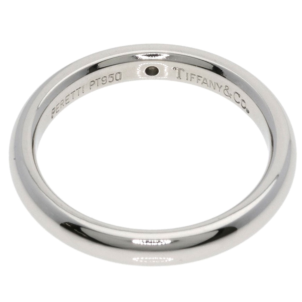 TIFFANY&Co. Stacking 1P Diamond Ring Platinum PT950 Ladies [Used]