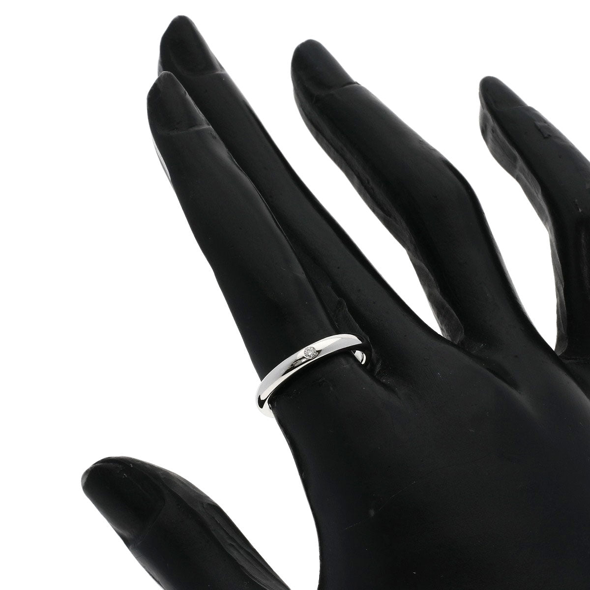 TIFFANY&Co. Stacking 1P Diamond Ring Platinum PT950 Ladies [Used]