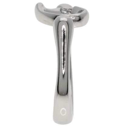 TIFFANY&Co. Open Heart Diamond Ring Platinum PT950 Ladies [Used]