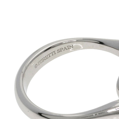 TIFFANY&Co. Open Heart Diamond Ring Platinum PT950 Ladies [Used]