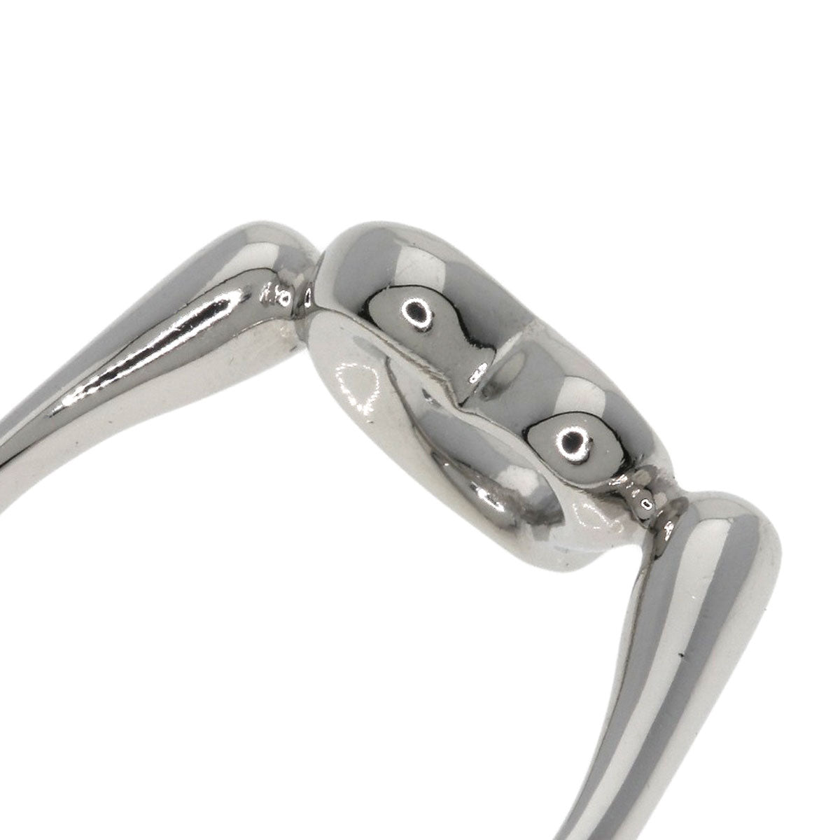 TIFFANY&Co. Open Heart Diamond Ring Platinum PT950 Ladies [Used]