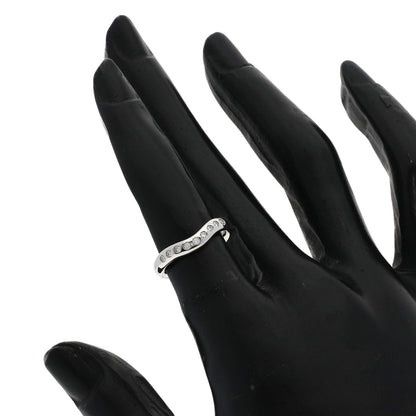 TIFFANY&Co. Curved band Diamond Ring Platinum PT950 Ladies [Used]