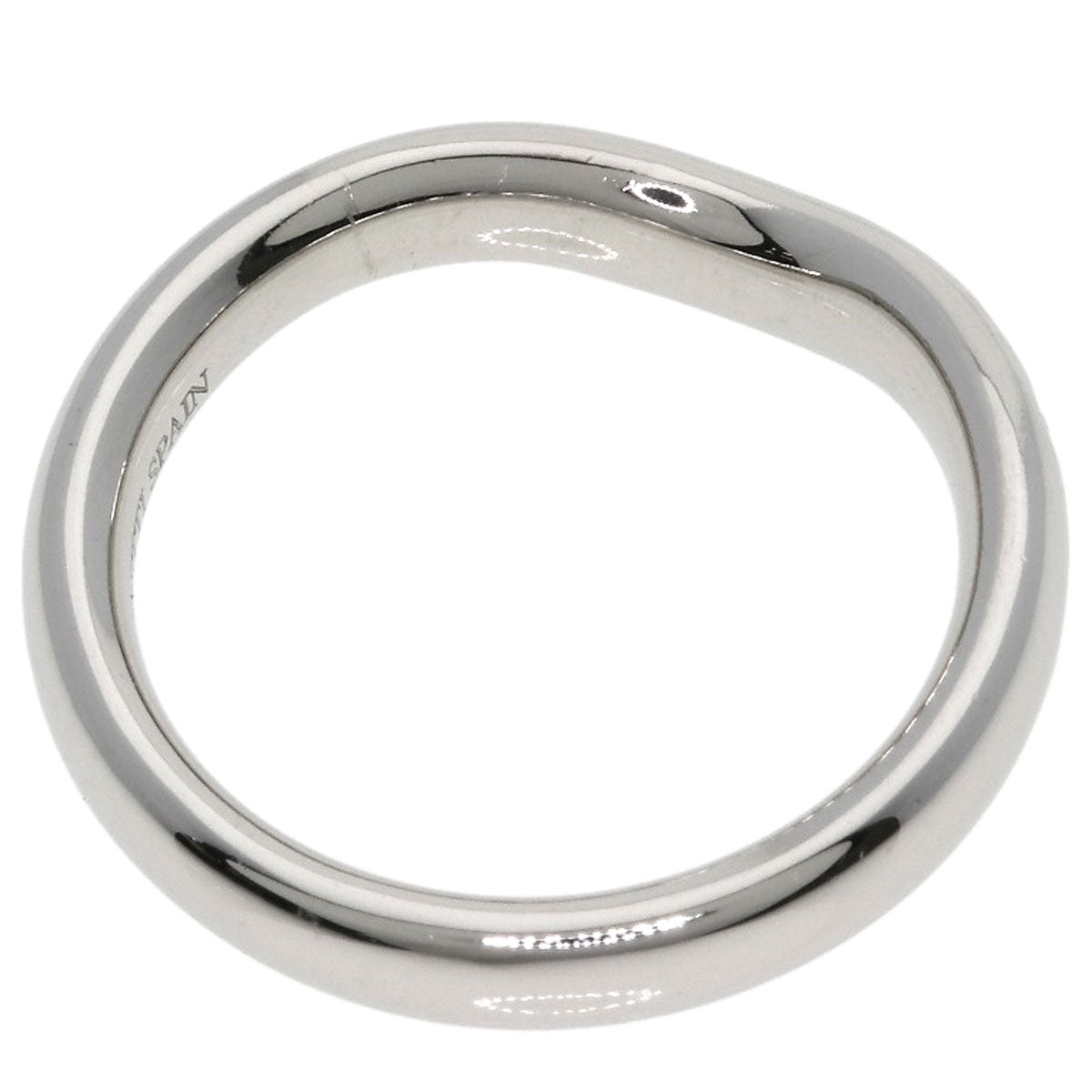 TIFFANY&Co. Curved band Diamond Ring Platinum PT950 Ladies [Used]