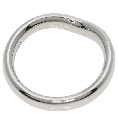 TIFFANY&Co. Curved band Diamond Ring Platinum PT950 Ladies [Used]