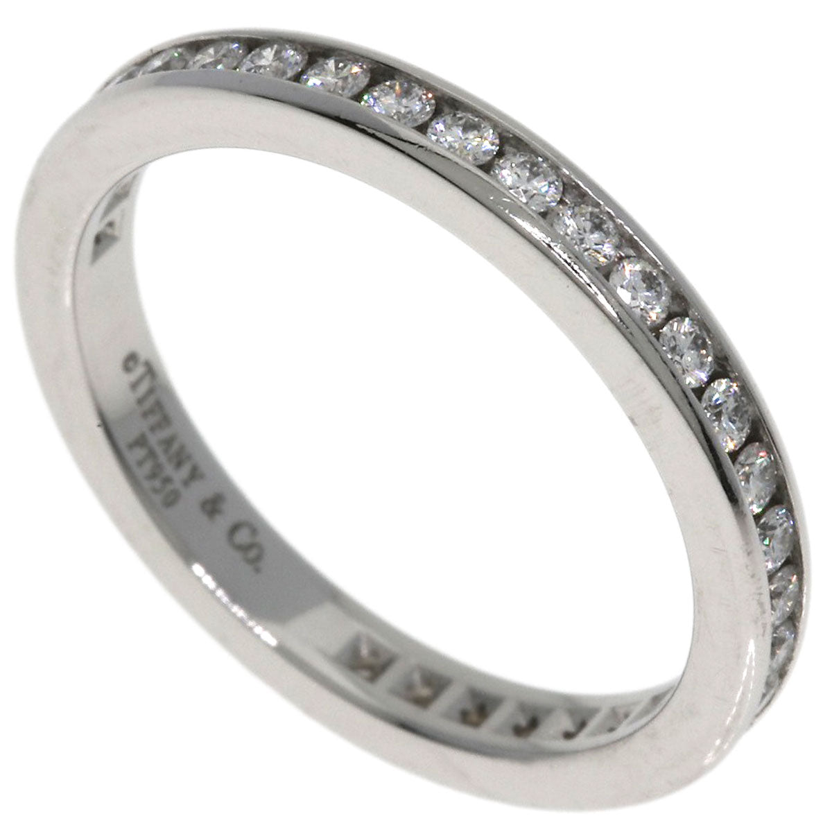 TIFFANY&Co. Channel Full Eternity Diamond Ring Platinum PT950 Ladies [Used]