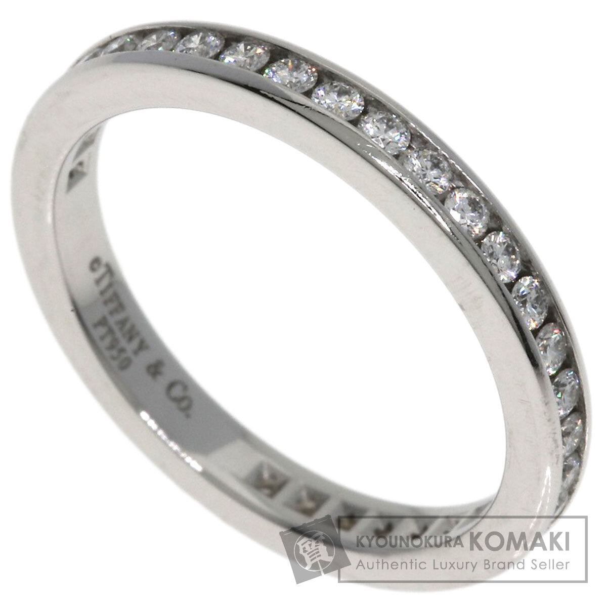 TIFFANY&Co. Channel Full Eternity Diamond Ring Platinum PT950 Ladies [Used]