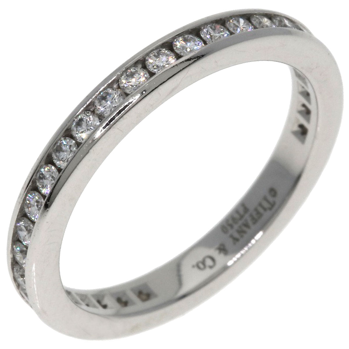 TIFFANY&Co. Channel Full Eternity Diamond Ring Platinum PT950 Ladies [Used]