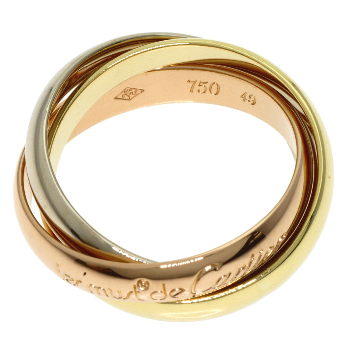 CARTIER Trinity #49 Ring K18 Yellow Gold K18 White GoldLadies [Used]