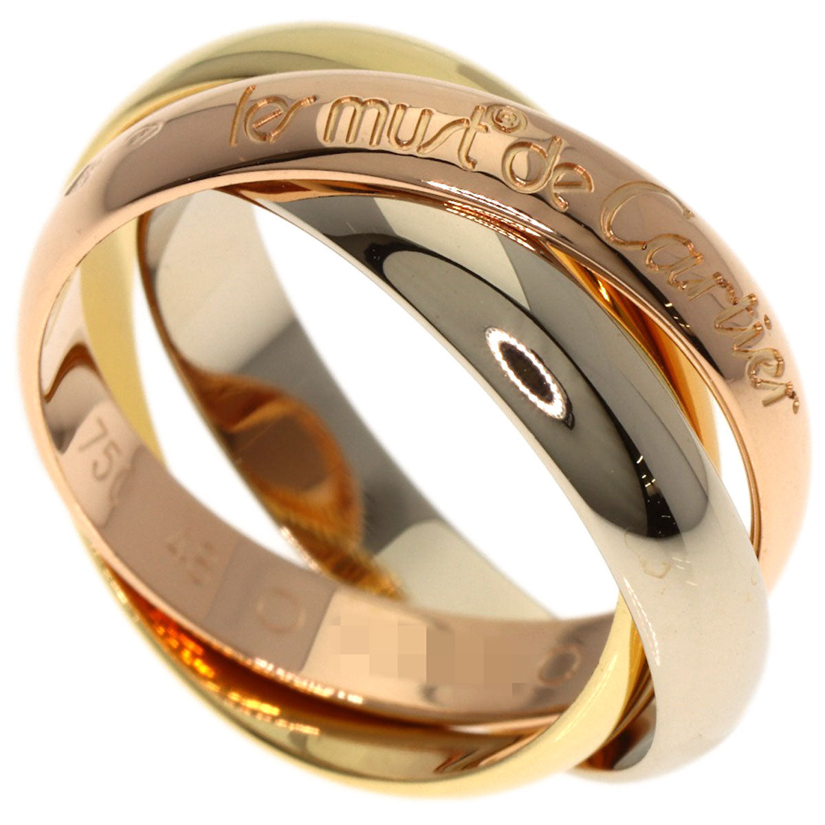 CARTIER Trinity #48 Ring K18 Yellow Gold K18 White GoldLadies [Used]