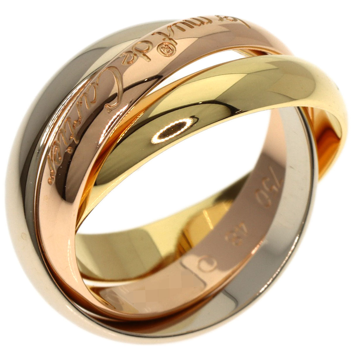 CARTIER Trinity #48 Ring K18 Yellow Gold K18 White GoldLadies [Used]