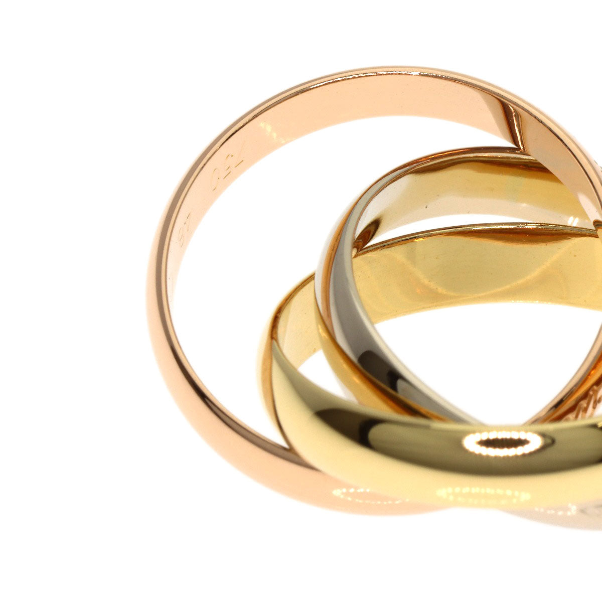 CARTIER Trinity #48 Ring K18 Yellow Gold K18 White GoldLadies [Used]