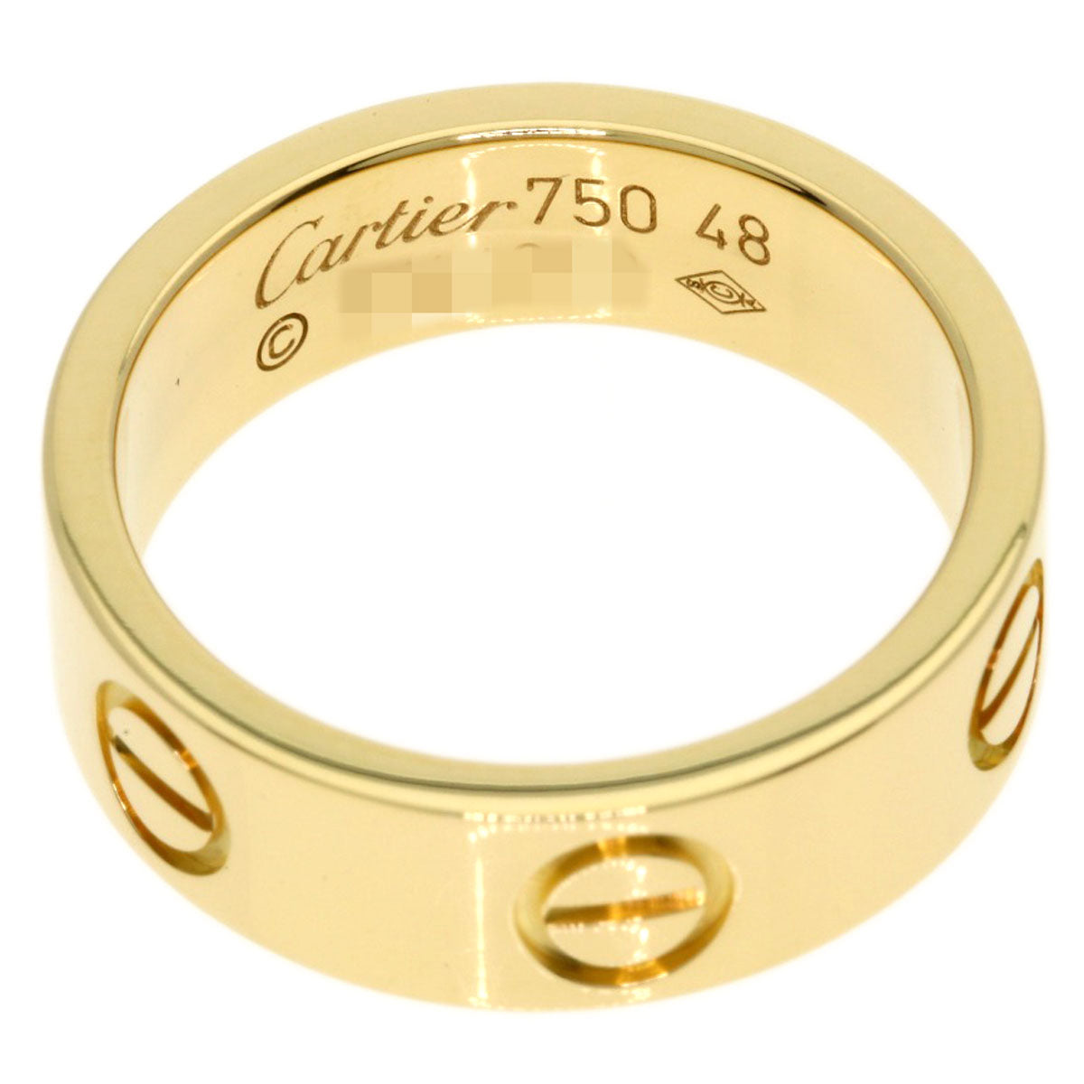 CARTIER love ring #48 Ring K18 Yellow Gold Ladies [Used]