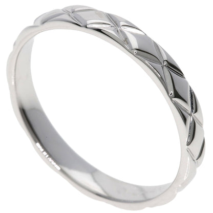 CHANEL Matelasse #64 Ring K18 White Gold Ladies [Used]