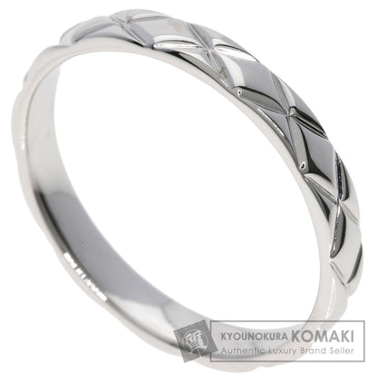 CHANEL Matelasse #64 Ring K18 White Gold Ladies [Used]