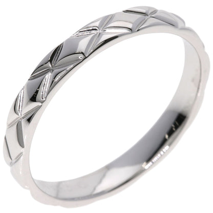 CHANEL Matelasse #64 Ring K18 White Gold Ladies [Used]