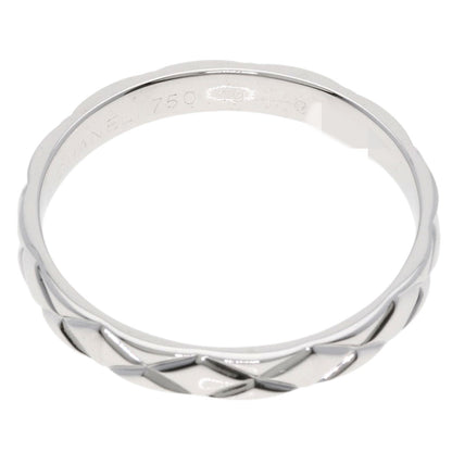 CHANEL Matelasse #64 Ring K18 White Gold Ladies [Used]