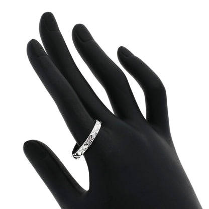 CHANEL Matelasse #64 Ring K18 White Gold Ladies [Used]