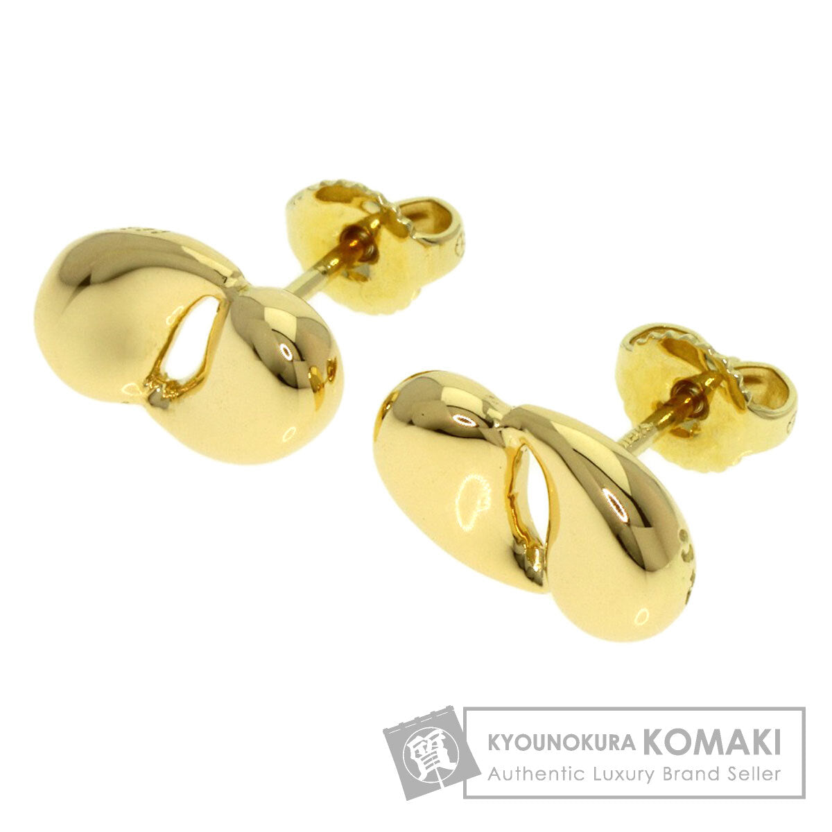 TIFFANY&Co. Double teardrop earring K18 Yellow Gold Ladies [Used]