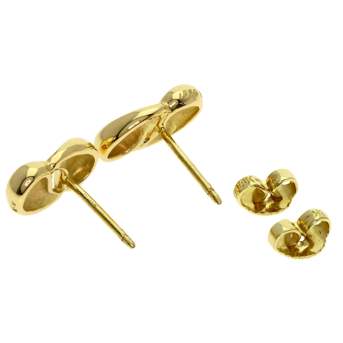 TIFFANY&Co. Double teardrop earring K18 Yellow Gold Ladies [Used]