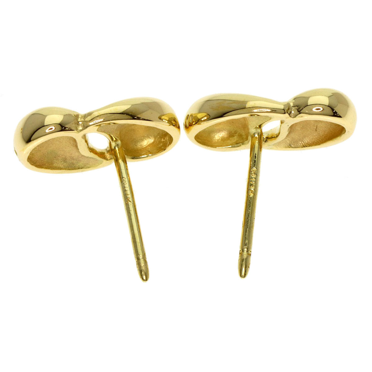 TIFFANY&Co. Double teardrop earring K18 Yellow Gold Ladies [Used]