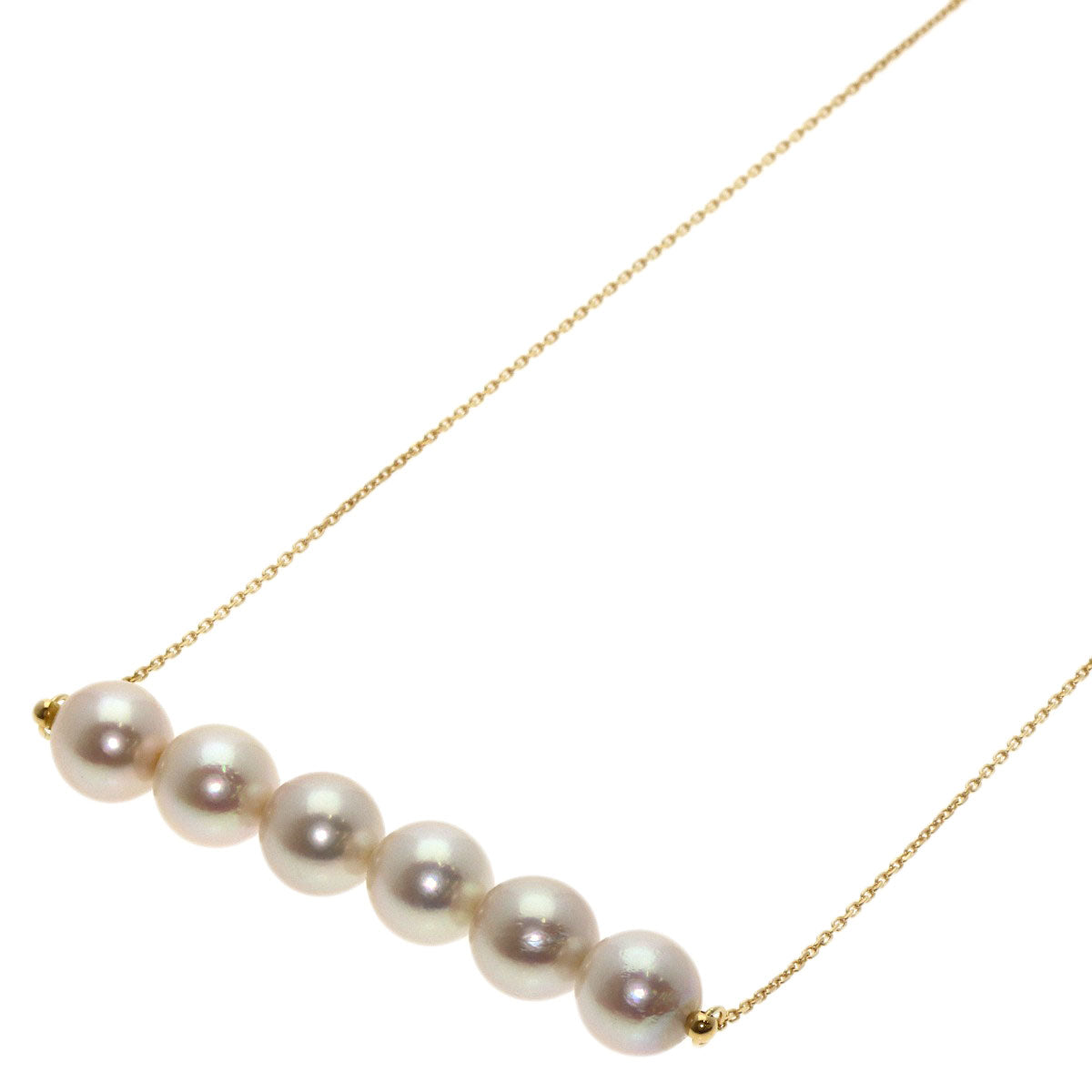 Pearl Pearl Necklace K18 Yellow Gold 6.2g　Ladies