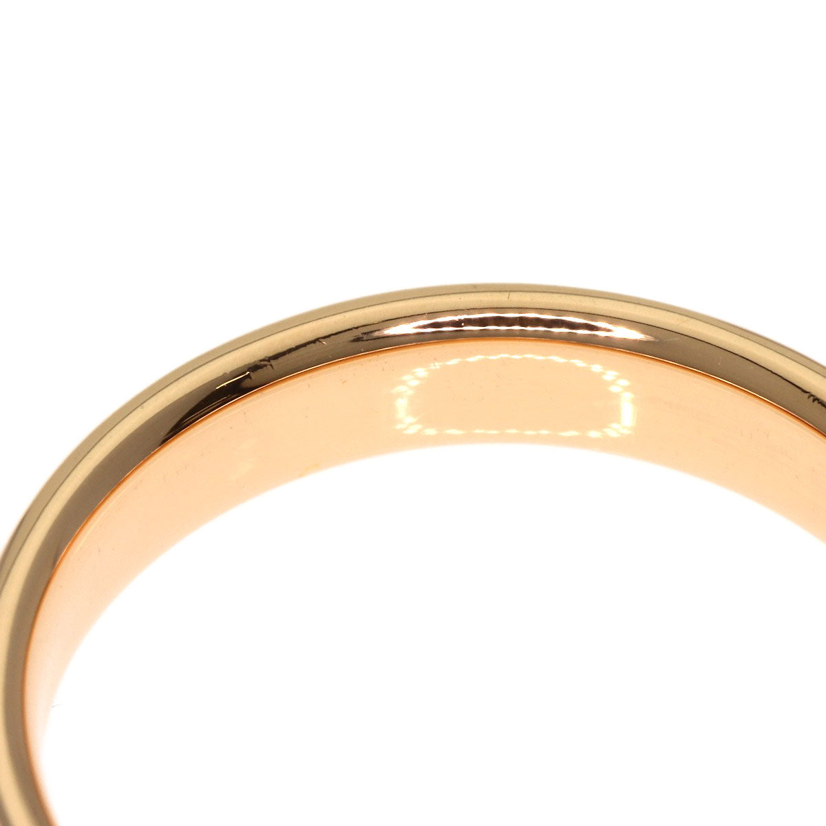 TIFFANY&Co. Flat band Ring K18 Pink Gold Ladies [Used]