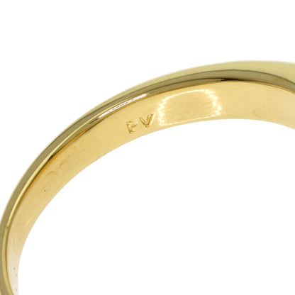 Ponte Vecchio Flower motif Ring K18 Yellow Gold Ladies [Used]