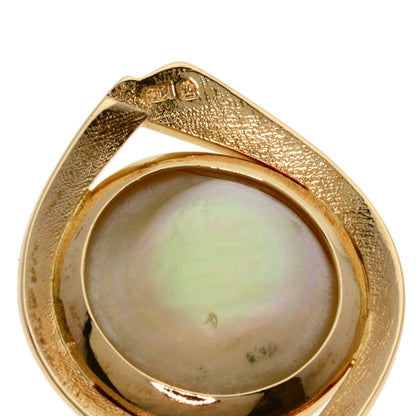 TASAKI Mabe Pearl Pearl Pendant top K14 Pink Gold Ladies [Used]