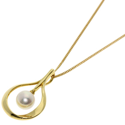 MIKIMOTO Pearl Pearl Necklace K18 Yellow Gold Ladies [Used]