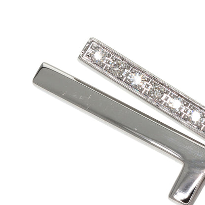 GUCCI Separate Cross Diamond Necklace K18 White Gold Ladies [Used]