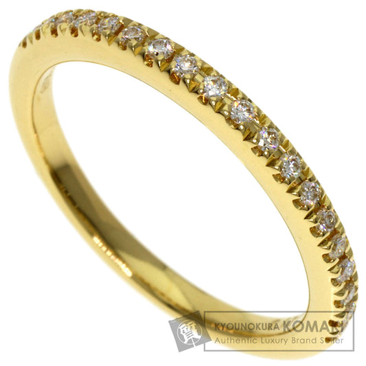 MIKIMOTO Half Eternity Diamond Ring K18 Yellow Gold Ladies [Used]