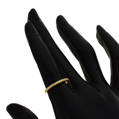 MIKIMOTO Half Eternity Diamond Ring K18 Yellow Gold Ladies [Used]