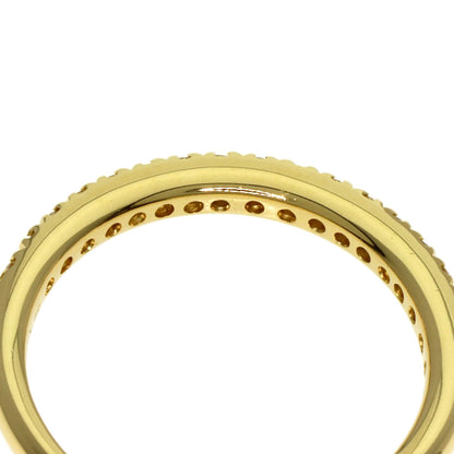 MIKIMOTO Half Eternity Diamond Ring K18 Yellow Gold Ladies [Used]