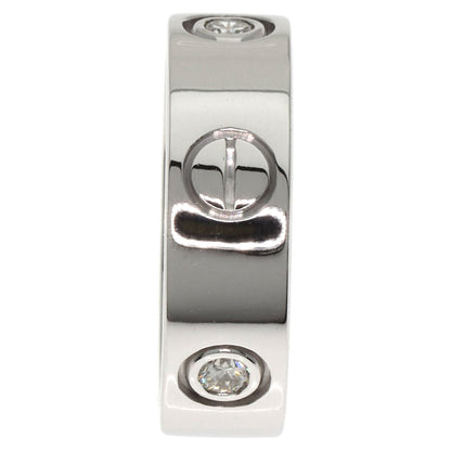 CARTIER love ring 3P Diamond #47 Ring K18 White Gold Ladies [Used]