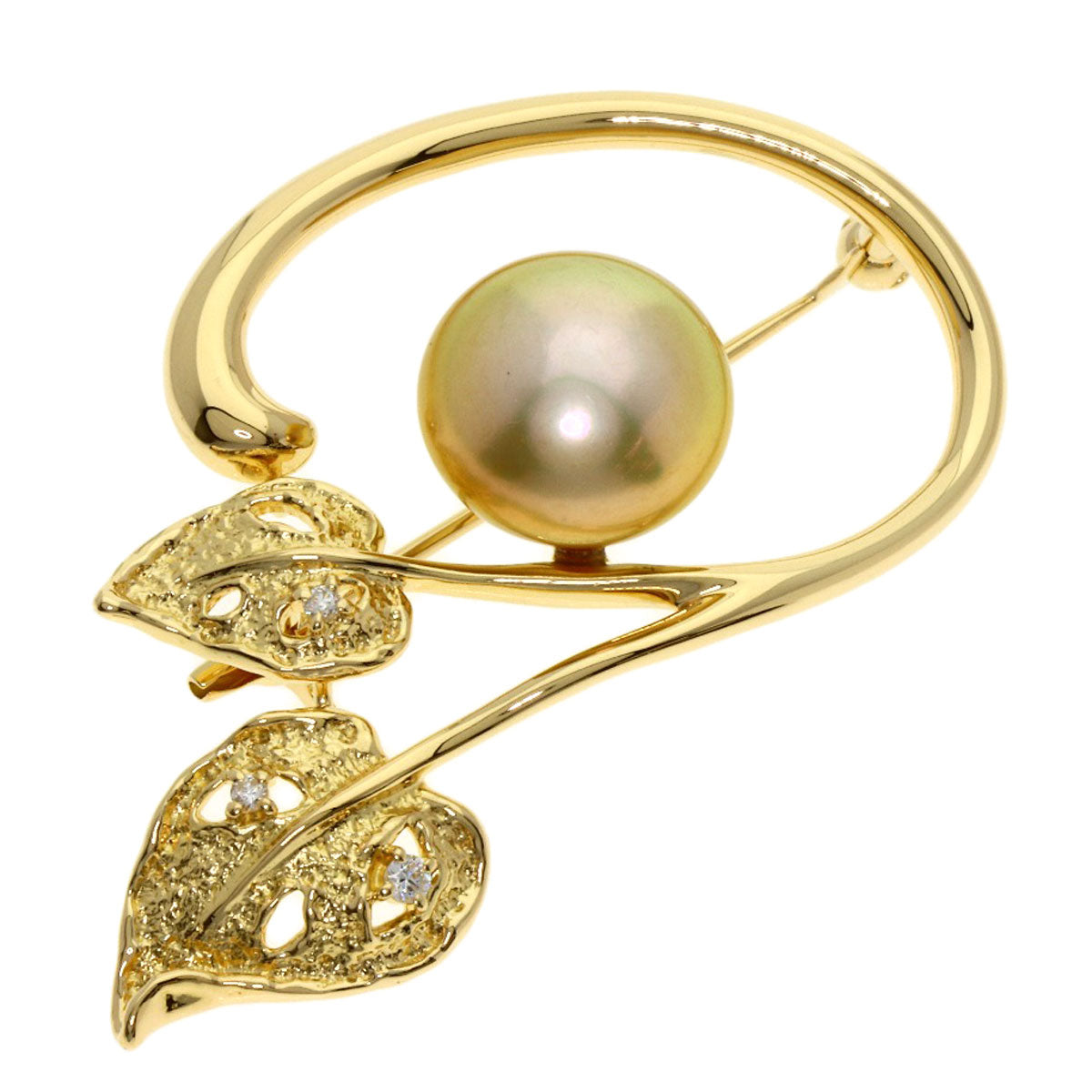 TASAKI Pearl Pearl Brooch K18 Yellow Gold Ladies [Used]