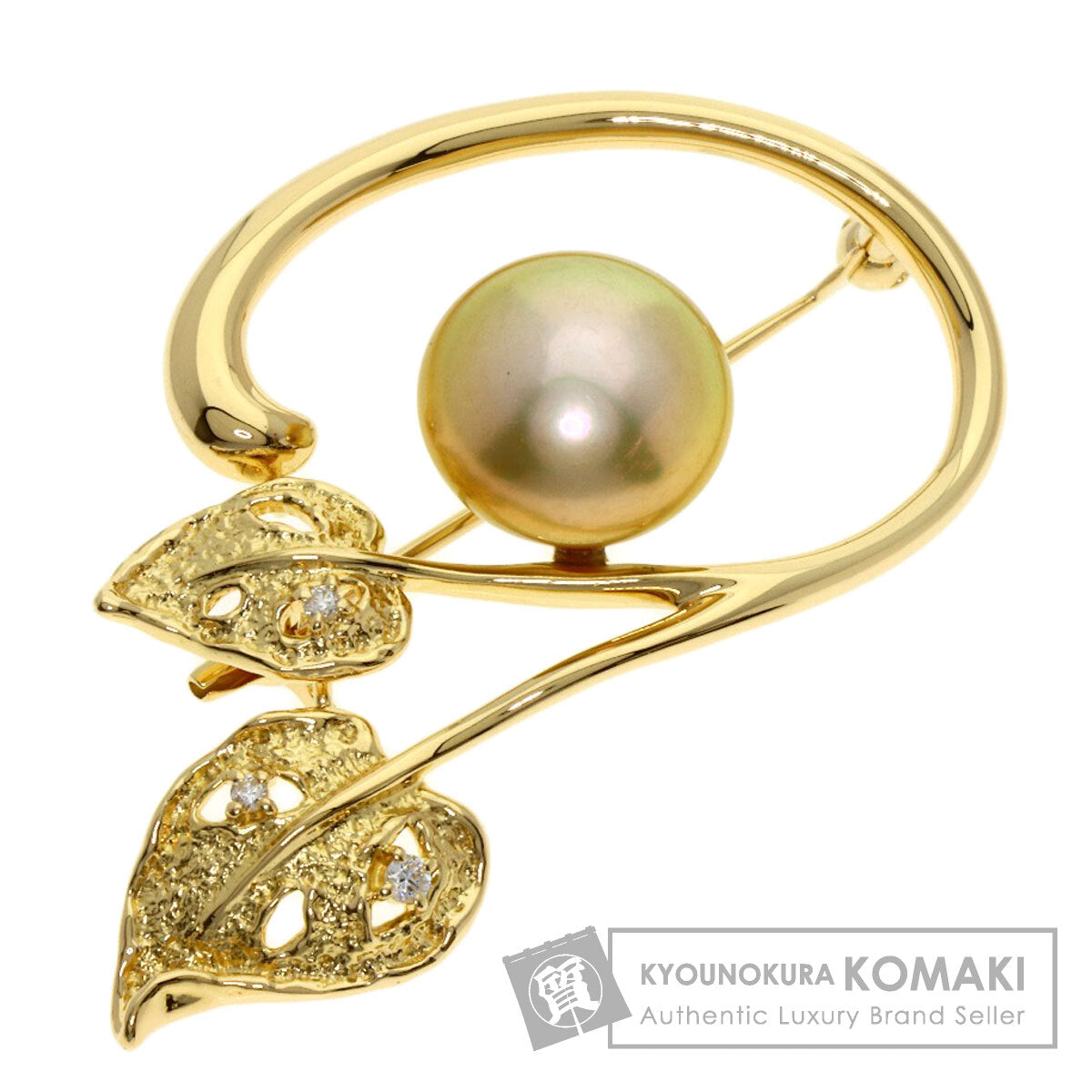 TASAKI Pearl Pearl Brooch K18 Yellow Gold Ladies [Used]