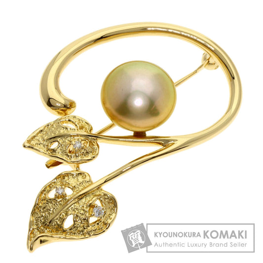 TASAKI Pearl Pearl Brooch K18 Yellow Gold Ladies [Used]