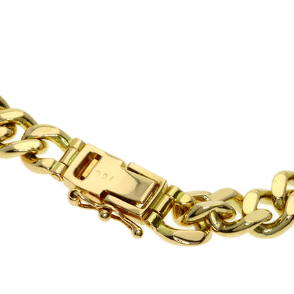 0.84ct Curb chain Kihei Diamond Bracelet K18 Yellow Gold 27.3g　Ladies