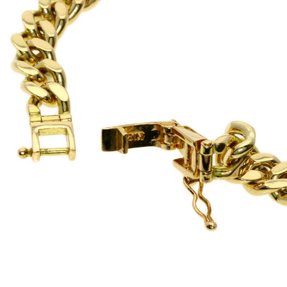 0.84ct Curb chain Kihei Diamond Bracelet K18 Yellow Gold 27.3g　Ladies