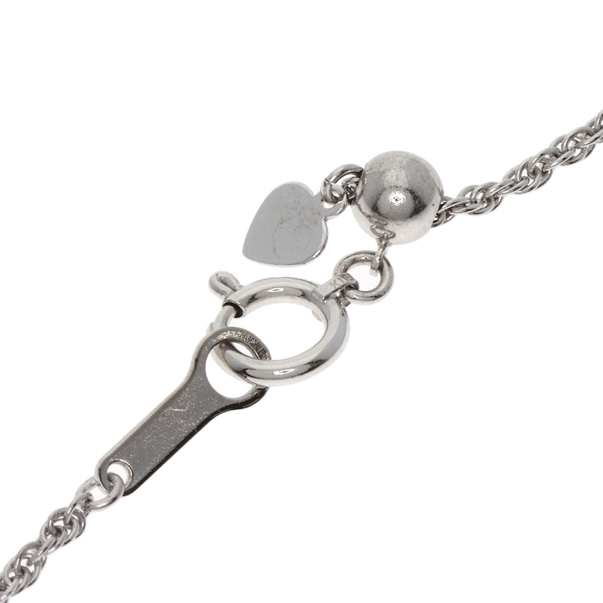 1.4ct 7P Flower Diamond Necklace K18 White Gold 12.4g　Ladies