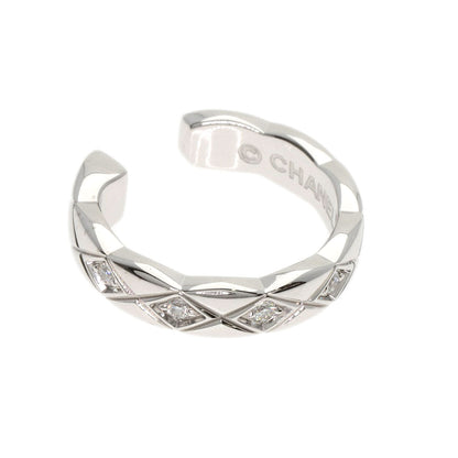 CHANEL Coco Crush Diamond Ear Cuff Earring K18 White Gold Ladies [Used]