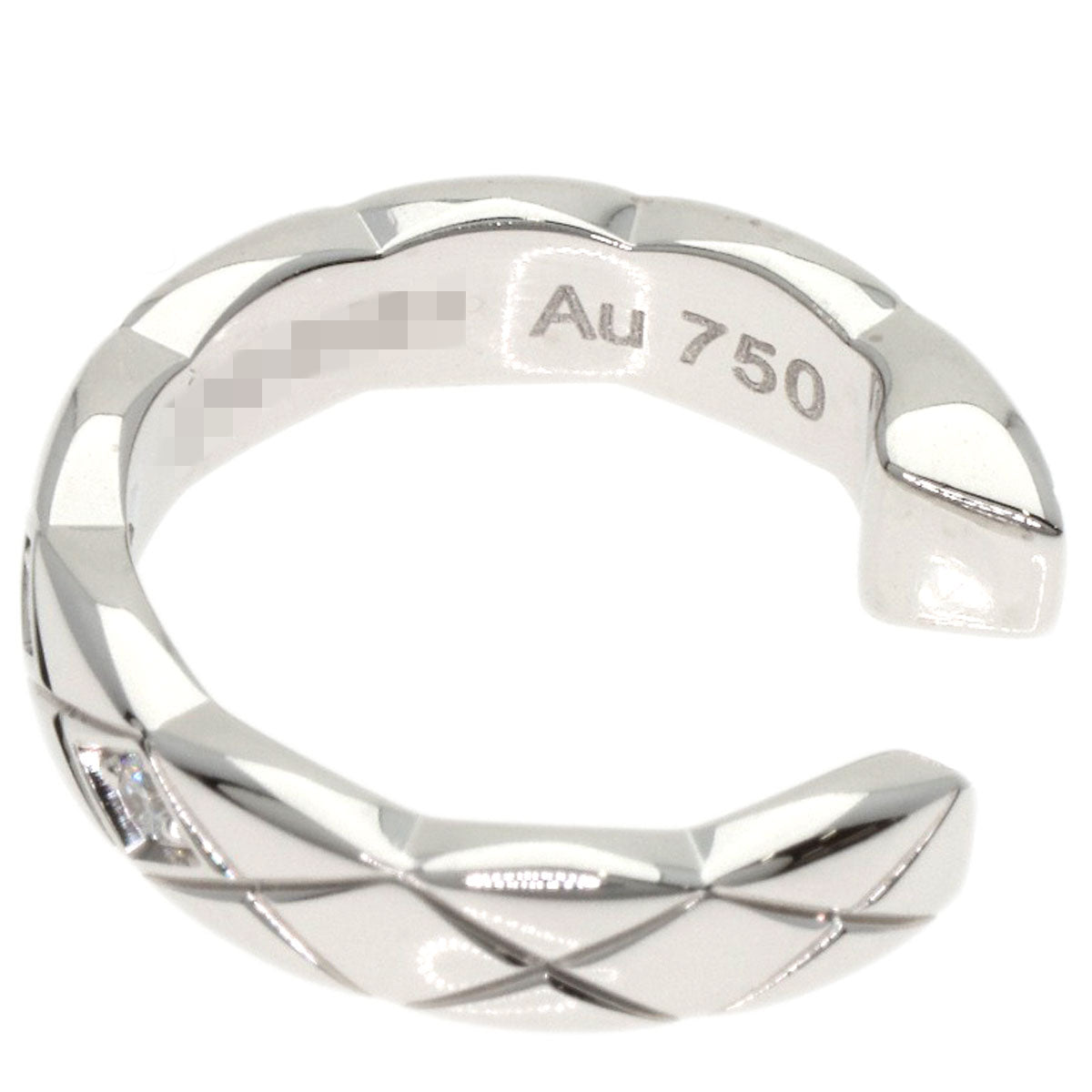 CHANEL Coco Crush Diamond Ear Cuff Earring K18 White Gold Ladies [Used]